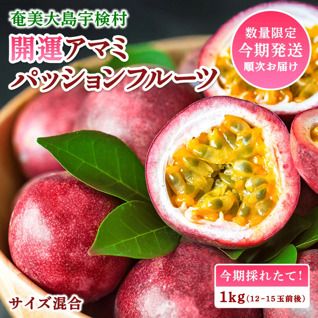 【贈答用】 完熟 パッションフルーツ バラ詰め 1kg 【2025年6月中旬～順次発送】