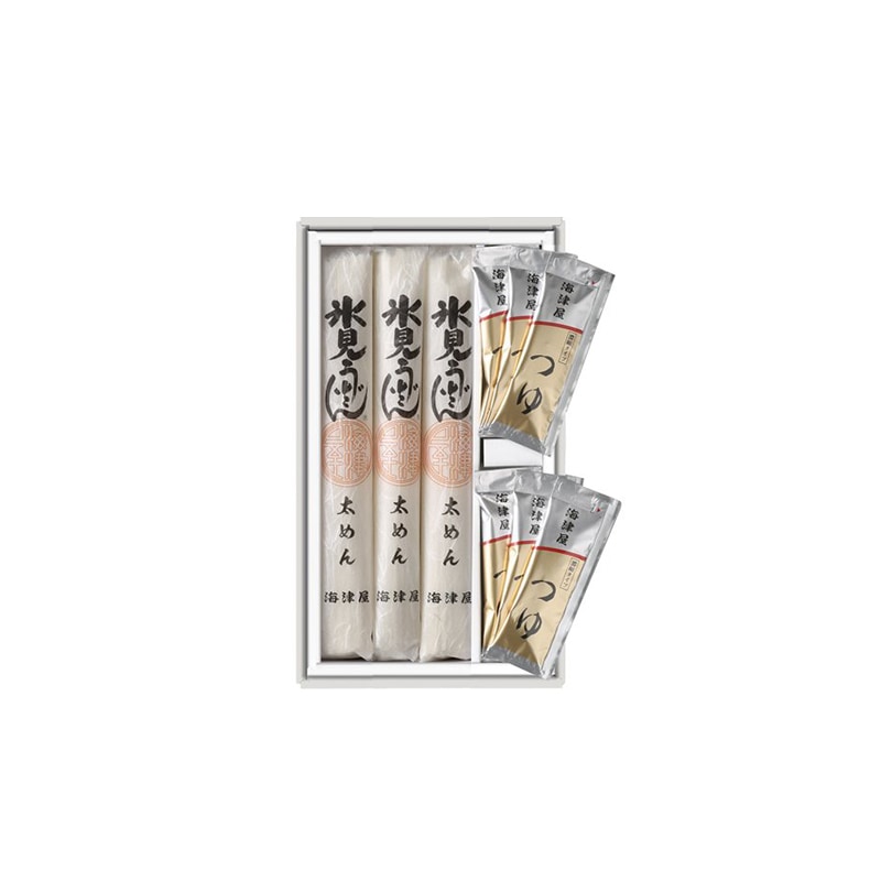 太めん3本・つゆ6袋セット