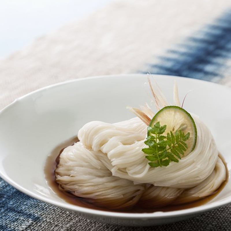 つのつの　sugri シルクリボン付き　別珍フード 夏限定】細麺5本・素麺2本・つゆ14袋セット | カテゴリーから選ぶ