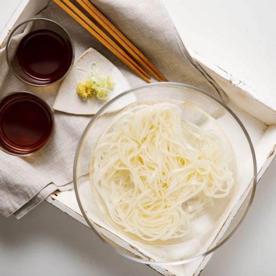 細麺(国内産)6本・つゆ12袋セット