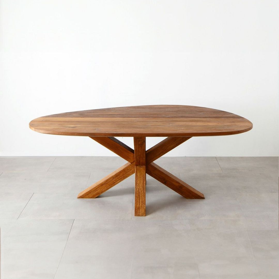 CHISTA/クロスレッグ オーバル ダイニングテーブル (W180)