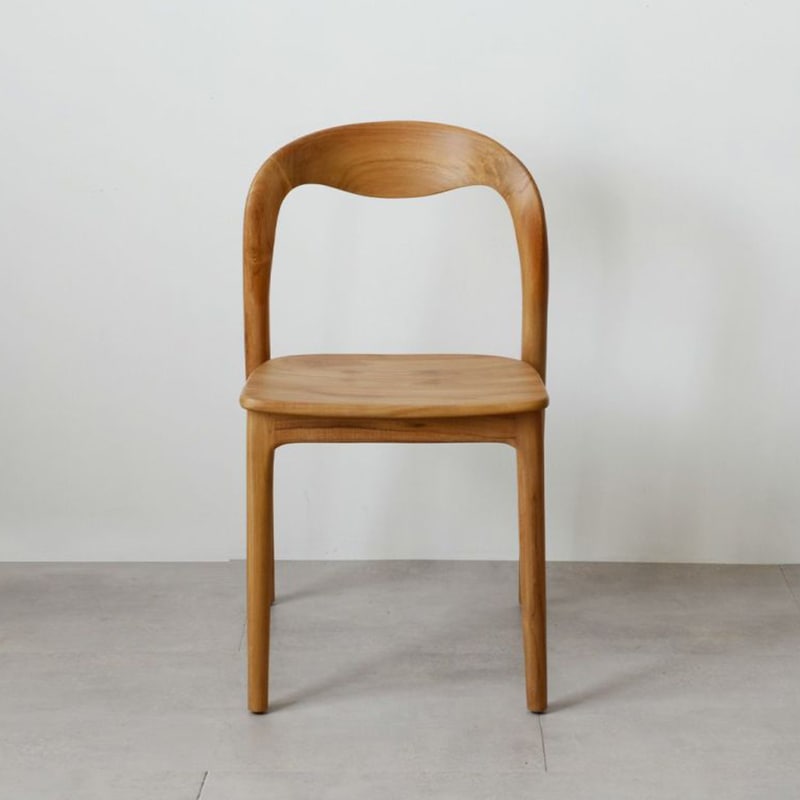 ポロス オーバルダイニングチェア（板座）