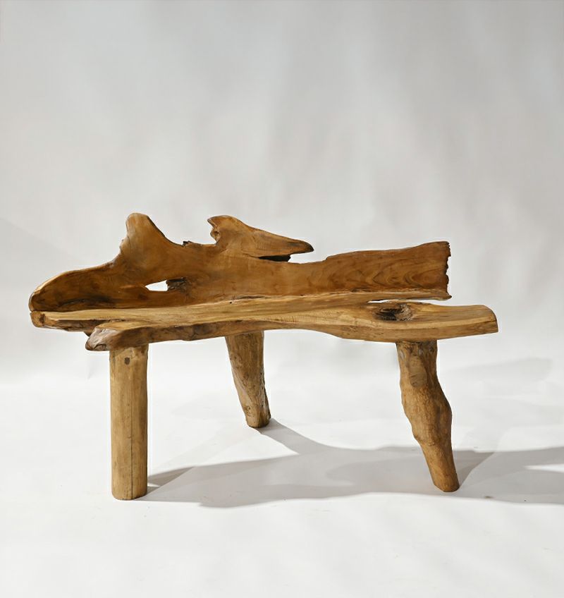 チーク古材 ナチュラルベンチ