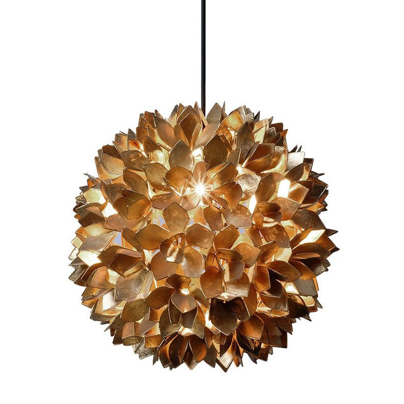 カピスシェル フラワーランプ(L)ゴールド