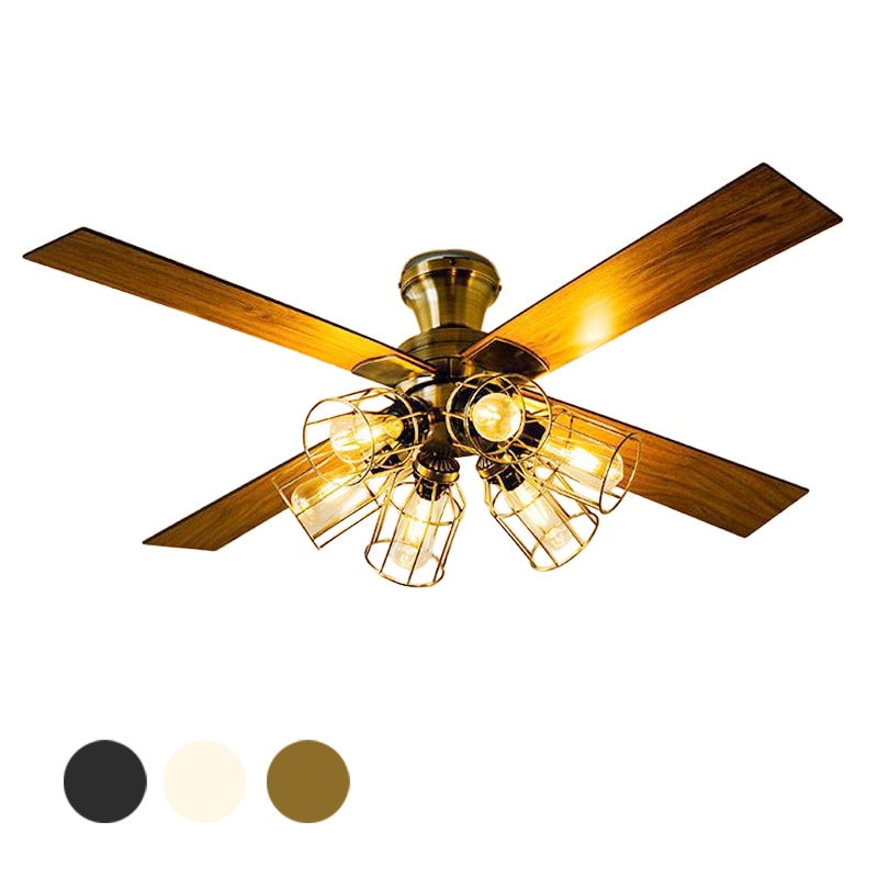 シーリングファン フィラメントLED付き