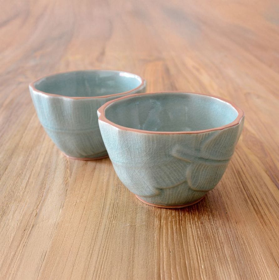 セラドン焼き バナナリーフボウル