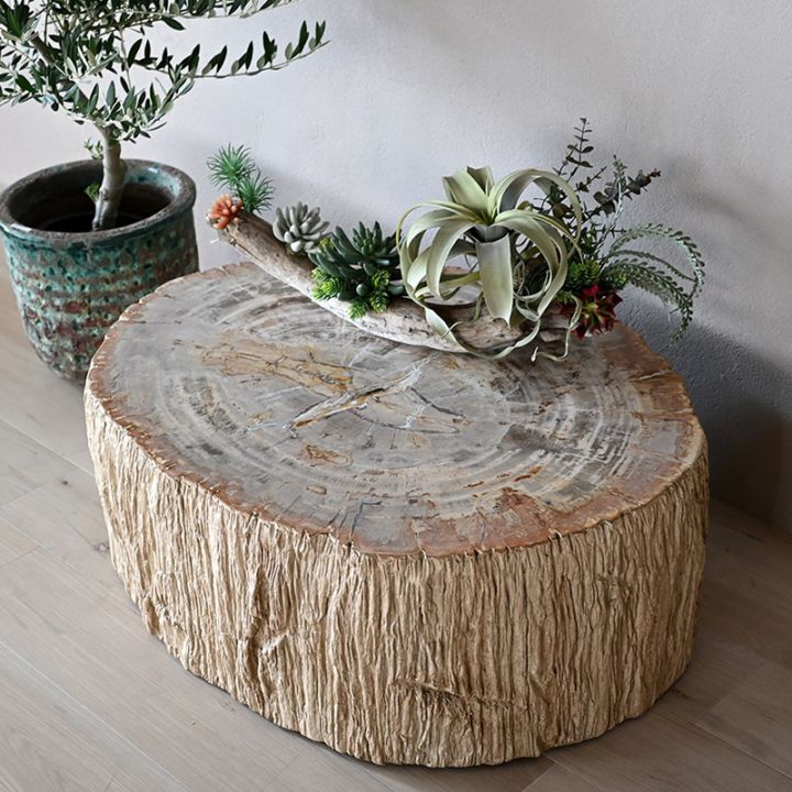 木化石ローテーブル