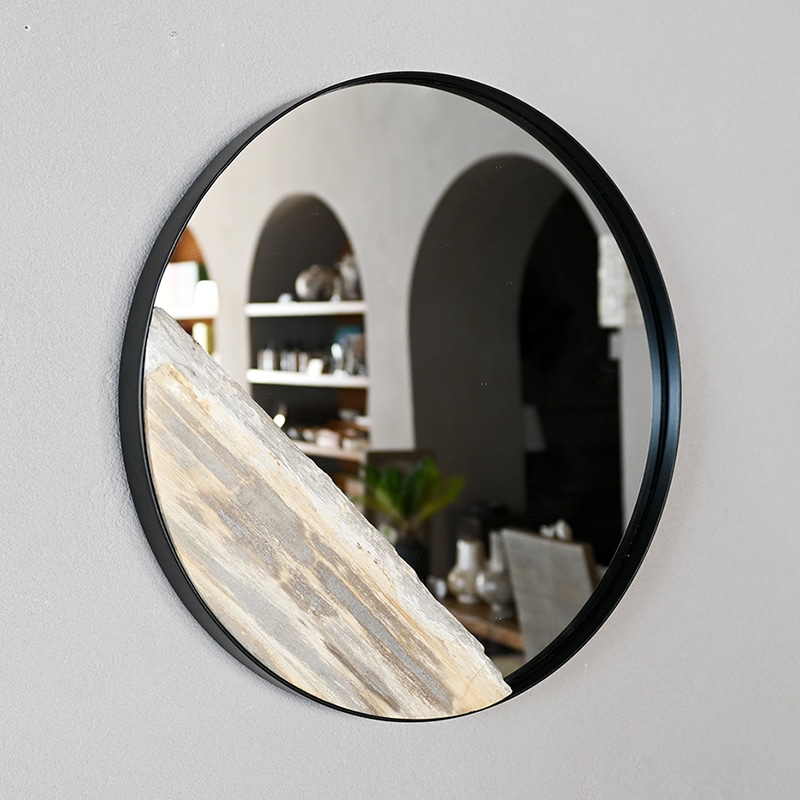 木化石ラウンドミラーS