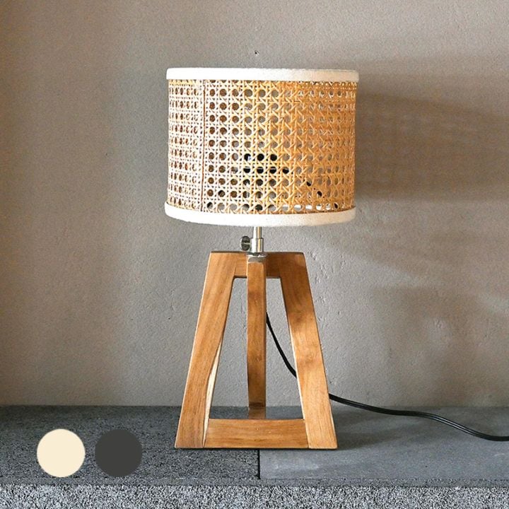 ラタンシェード テーブルランプ