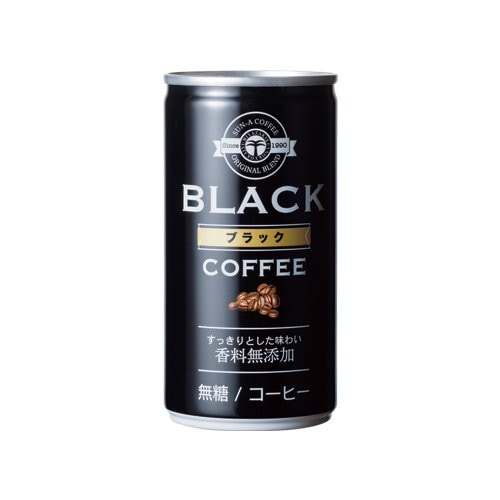 ブラック無糖コーヒー190g缶(30本入)