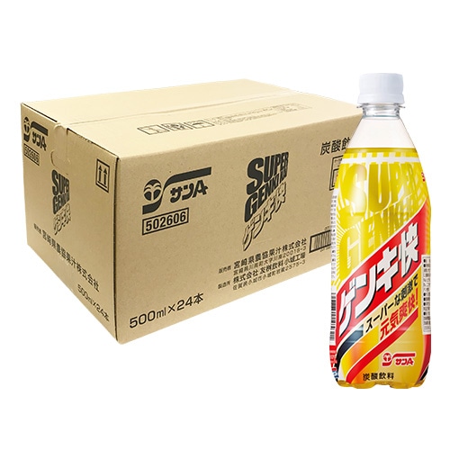 テゲ炭酸(強炭酸水) 無糖500mlPET(24本入) | 宮崎県農協果汁（サンA