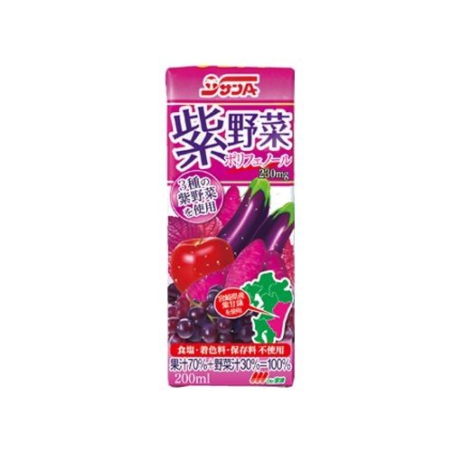 【定期】紫野菜200ml紙パック(24本入)