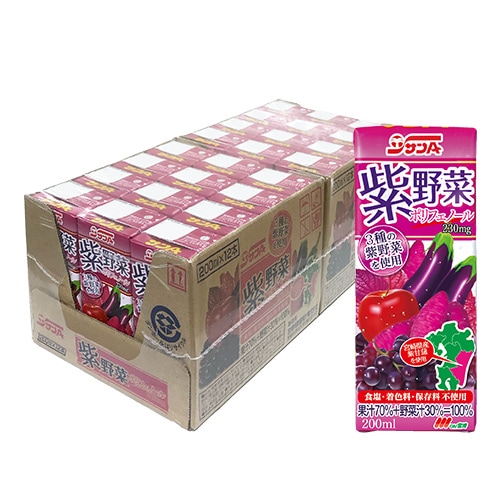 【定期】紫野菜200ml紙パック(24本入)