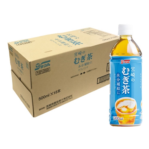 宮崎の麦茶500mlPET(18本入) | 宮崎県農協果汁（サンA）公式