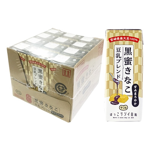 黒蜜きなこ豆乳ブレンド200ml | 宮崎県農協果汁（サンA）公式