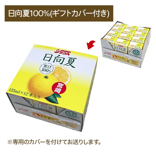 日向夏100%125ml紙パック(12本入) | 宮崎県農協果汁（サンA）公式