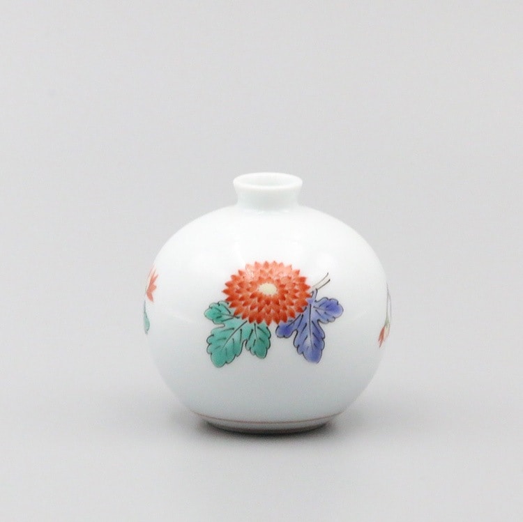 一輪生 丸形豆反 菊散し文 商品画像1