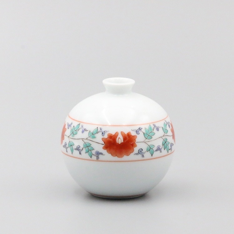 一輪生 丸形豆反 牡丹唐草文 商品画像1