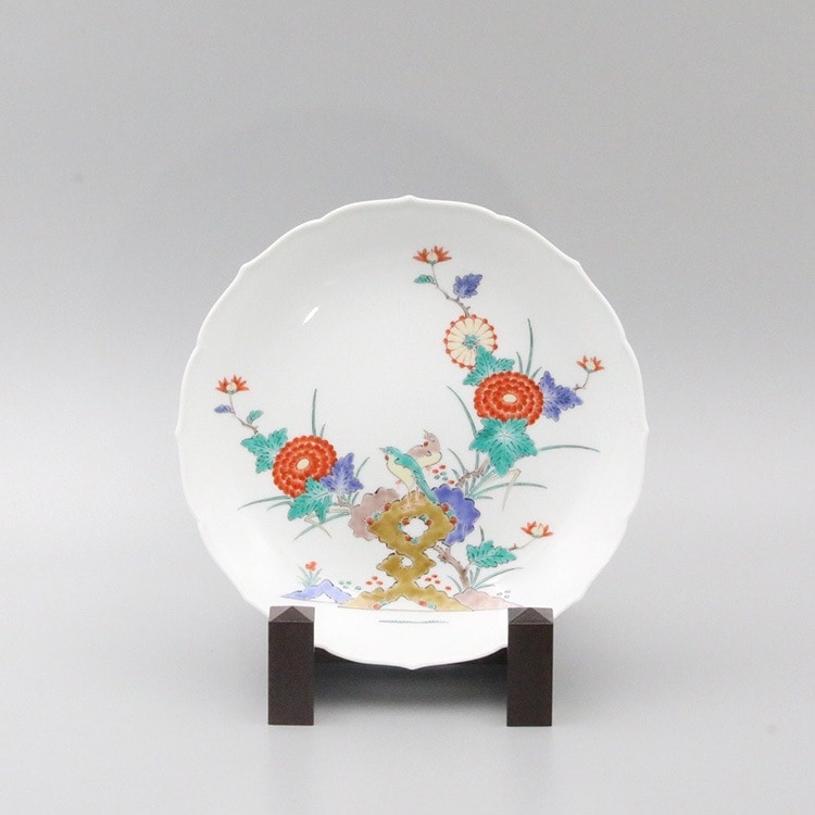 柿右衛門窯　有田焼　桜文　4寸　額皿　共箱　栞　皿立て　新品　送料込み　匿名配送 柿右衛門窯 有田焼 桜文 4寸 額皿 共箱 栞 皿立て