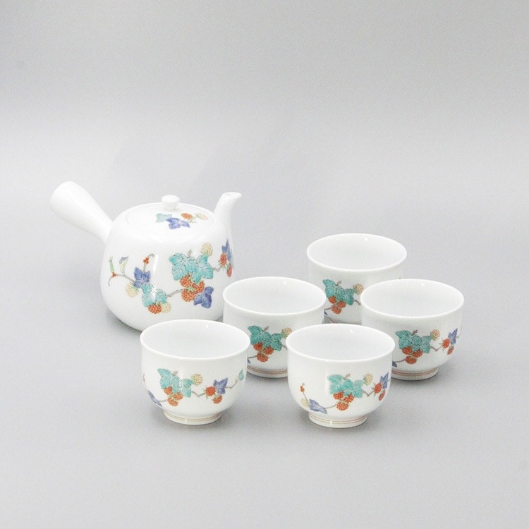 横手茶器 縁反 苺文 商品画像1