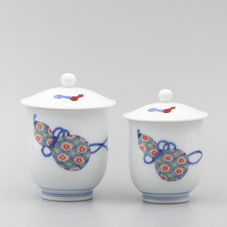 組湯呑 内蓋 染錦瓢文 商品画像1