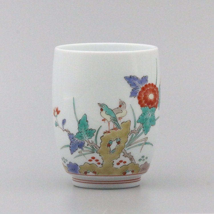湯呑 蓋なし大 菊鳥文 商品画像1
