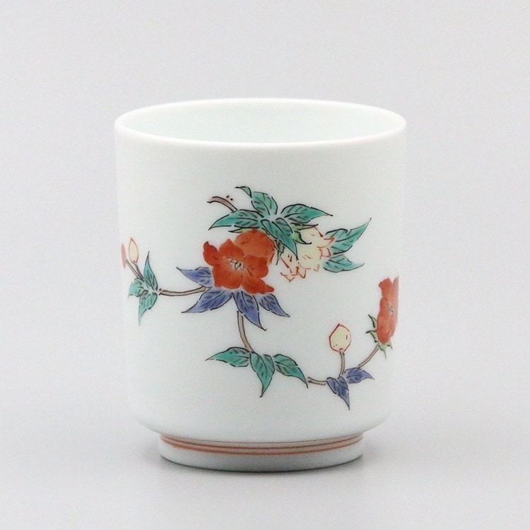 湯呑 蓋なし(衝立小) 草花文 | 湯呑 | 柿右衛門窯公式オンラインショップ