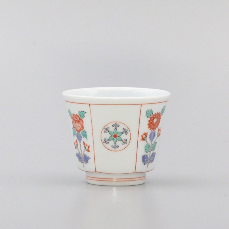 ぐい呑 六角 花文 商品画像1