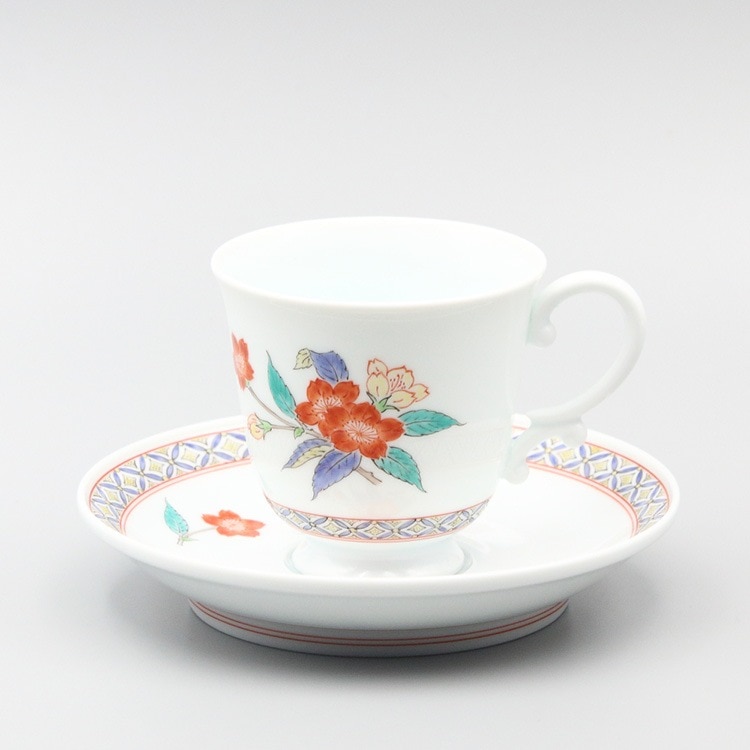 珈琲碗 縁反 桜地文 商品画像1