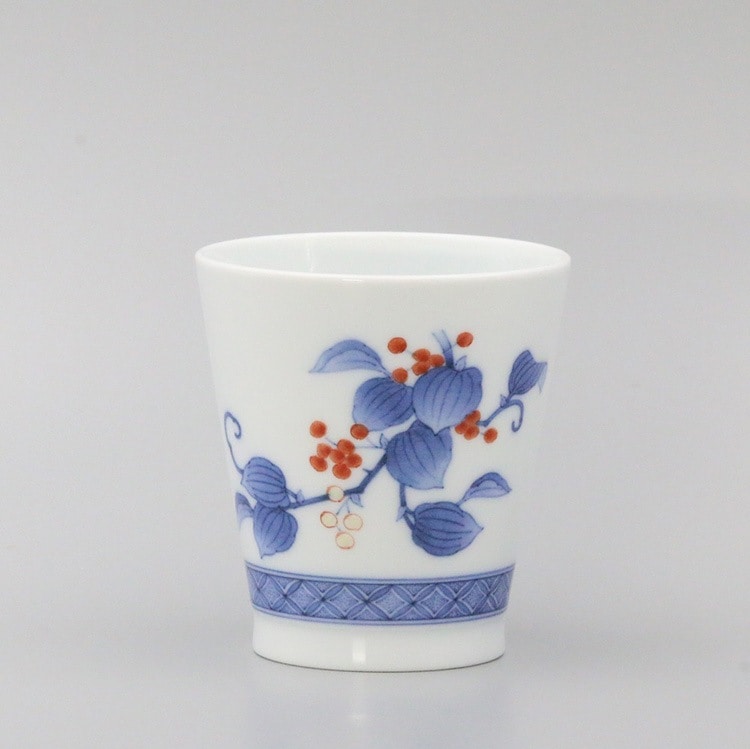 フリーカップ 染錦 サルトリイバラ地文 商品画像1