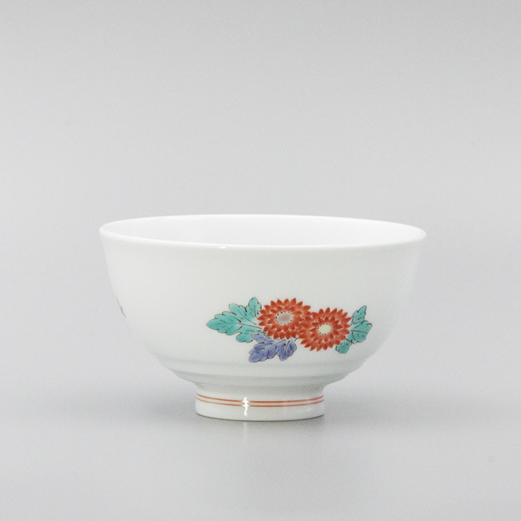 飯碗　蓋なし線彫 菊散し文 商品画像1