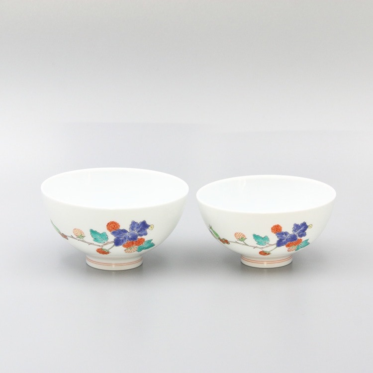 組飯碗 蓋なし 苺文 | 飯碗 | 柿右衛門窯公式オンラインショップ