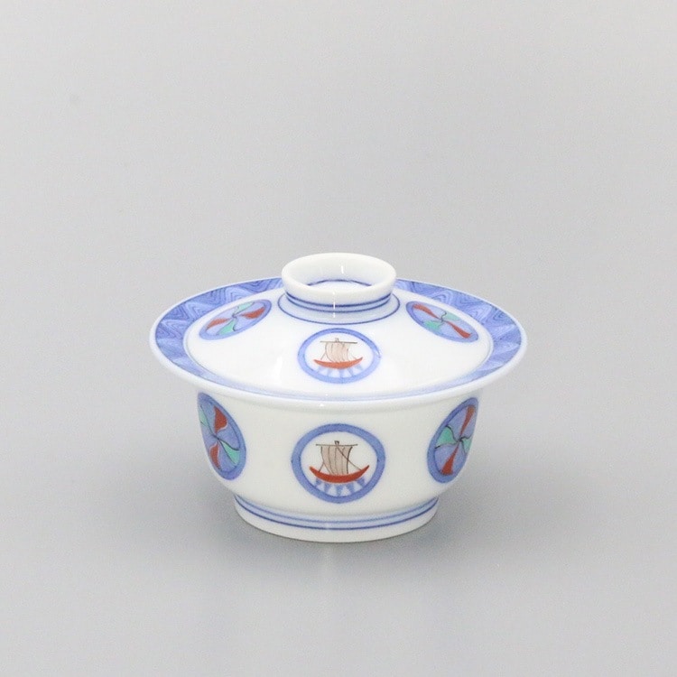 蓋物  円縁 小染錦 舟丸地文 商品画像1