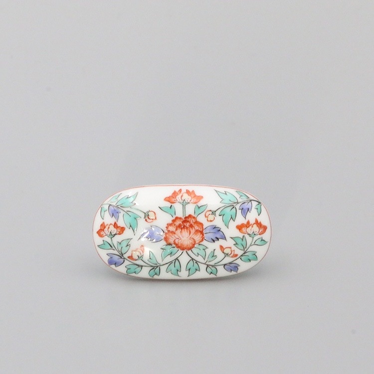 帯留 牡丹文(込）