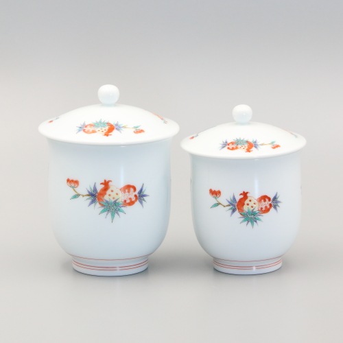 組湯呑　内蓋　花実文 商品画像1