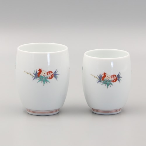 組湯呑　蓋なし　花実文 商品画像1