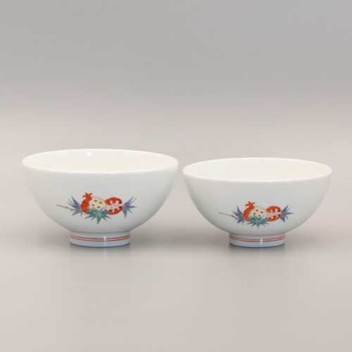 蓋付き飯茶碗7＋蓋無し1 組飯碗 蓋なし 花実文 | 花・