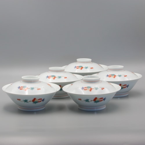 蓋物　5.7寸縁反　花実文 商品画像1