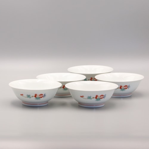 丼　4.5寸　花実文 商品画像1