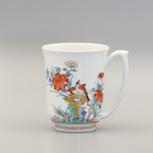 マグカップ 筒形 牡丹鳥文 商品画像1