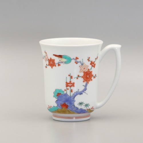 マグカップ 筒形 梅鳥文 商品画像1