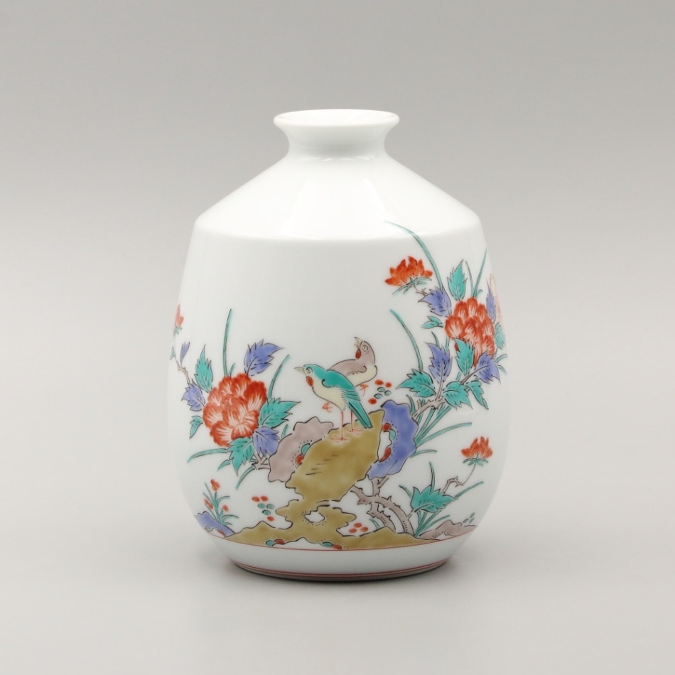 瓶 肩付 牡丹鳥文 商品画像1