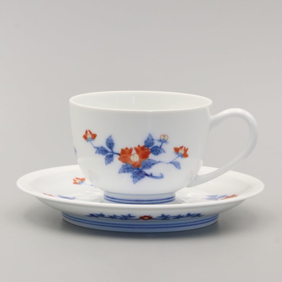 紅茶碗 丸形深 染錦牡丹文 商品画像1