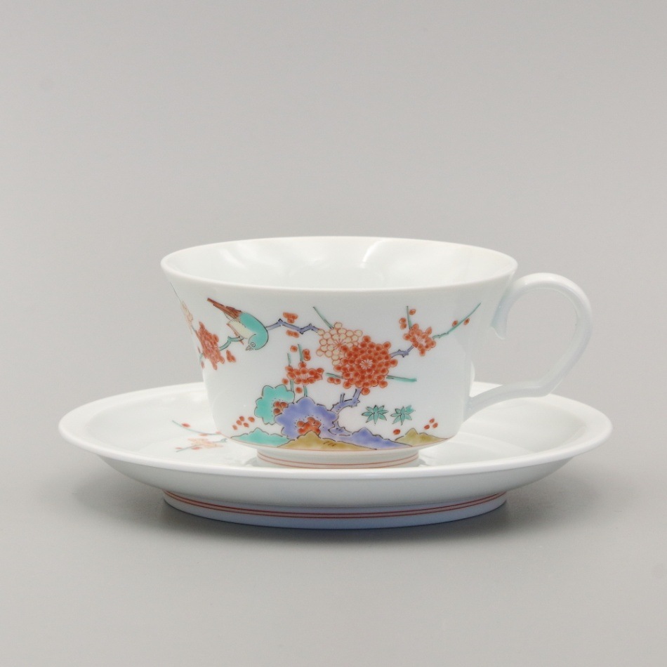 紅茶碗　縁反　梅鳥文 商品画像1