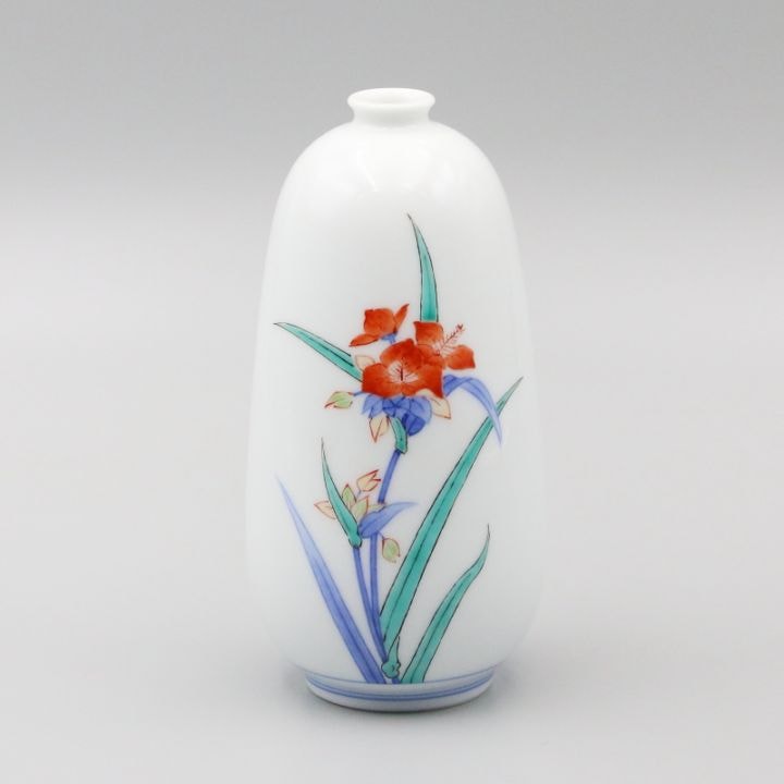 一輪生 長形 染錦 紫露草文 商品画像1