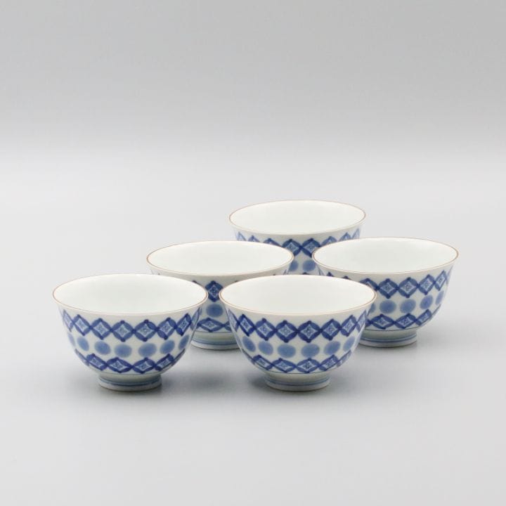 汲出碗 大 染付 七宝丸文 商品画像1