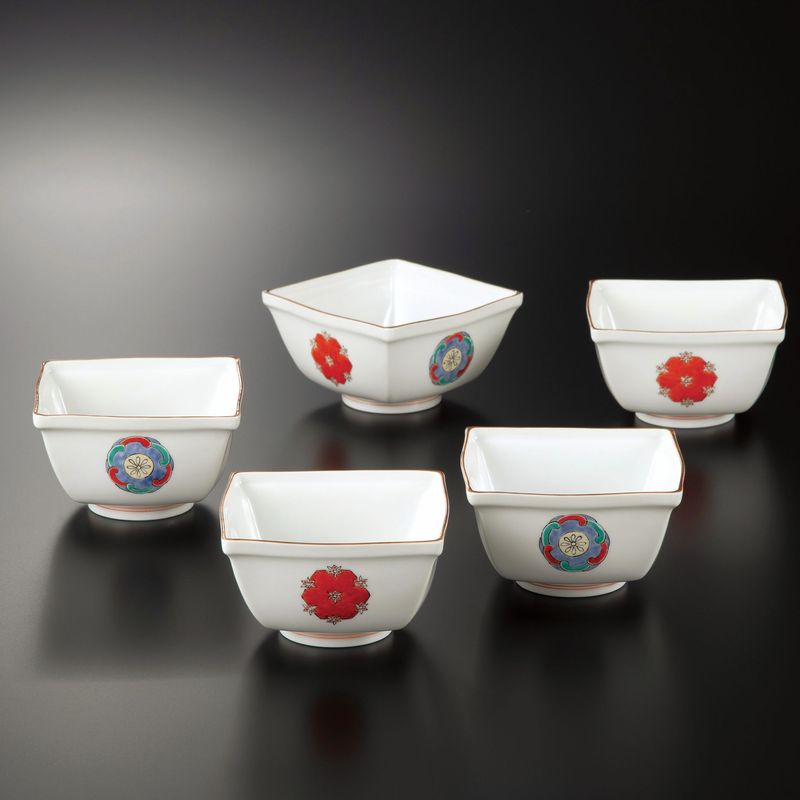 7.　濁手　丸文　小鉢揃