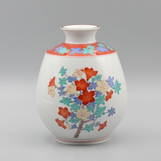 秋の企画品 特別限定製作 濁手 ﾐﾔﾏｷﾘｼﾏ文 花瓶 | その他 | 柿右衛門窯