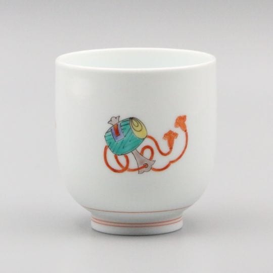 【新作】湯呑 蓋なし丸 宝づくし文 商品画像1