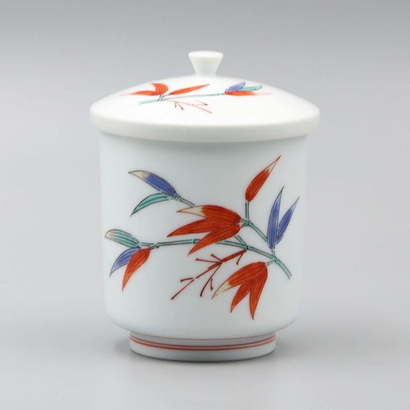 湯呑 外蓋小 竹文